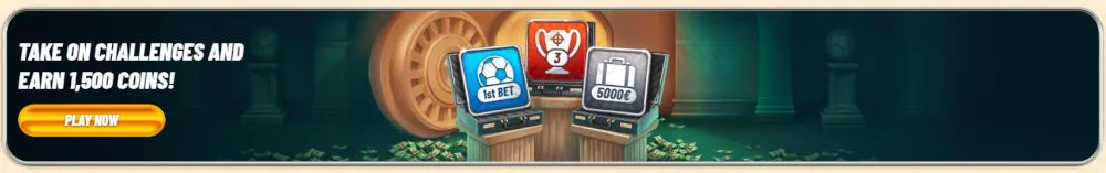 Vegasino spillutfordringer og lojalitetsmynt belĂžnningsbanner
